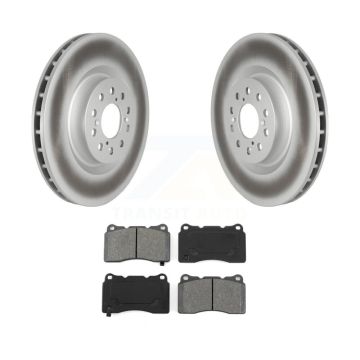 Front Coated Disc Brake Rotors And Semi-Metallic Pad Kit For 2017-2020 Honda Civic Type R KGS-102327
