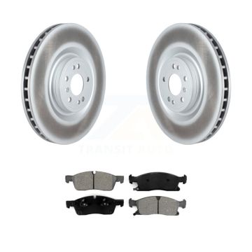 Front Coated Brake Rotor Semi-Metallic Pad Kit For Mercedes-Benz ML350 GL350 GLS450 ML400 KGS-102333