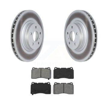 Front Coated Disc Brake Rotors And Semi-Metallic Pads Kit For Tesla S X KGS-102337