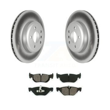 Rear Coated Disc Brake Rotors And Semi-Metallic Pads Kit For 2013 BMW 328i xDrive 3.0L KGS-102358