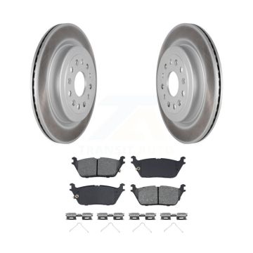 Rear Coated Disc Brake Rotors And Semi-Metallic Pads Kit For Ram 1500 KGS-102366