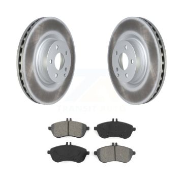 Front Coated Brake Rotors Semi-Metallic Pad Kit For Mercedes-Benz C250 With Sport Package KGS-102396
