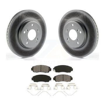 Front Coated Disc Brake Rotors And Semi-Metallic Pads Kit For Honda CR-V KGS-102403