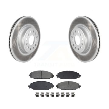 Front Coated Disc Brake Rotors And Semi-Metallic Pads Kit For Ram 1500 KGS-102407