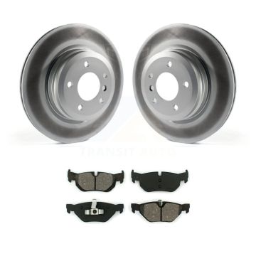Rear Coat Brake Rotors Semi-Metallic Pad Kit For 12 BMW X1 With 336mm Diameter Rotor KGS-102427