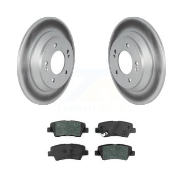 Rear Coated Disc Brake Rotors And Semi-Metallic Pads Kit For 2020-2022 Kia Soul 1.6L KGS-102429