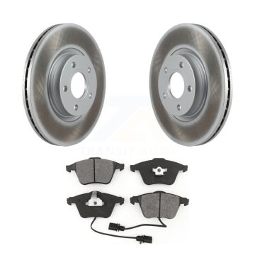 Front Coated Disc Brake Rotors And Semi-Metallic Pads Kit For Volvo S40 KGS-102435