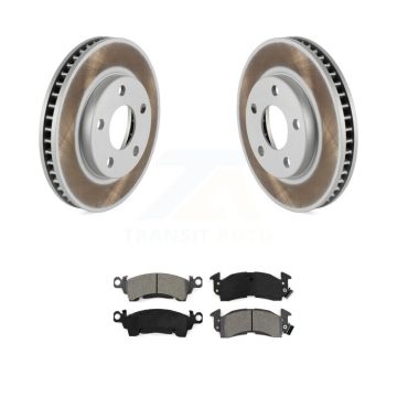 Front Coated Brake Rotor Semi-Metallic Pad Kit For 92-93 Cadillac Commercial Chassis 5.7L KGS-102490
