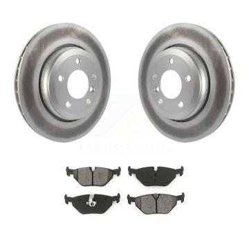 Rear Coated Brake Rotor Semi-Metallic Pad Kit For BMW 320i With 320mm Diameter KGS-102497