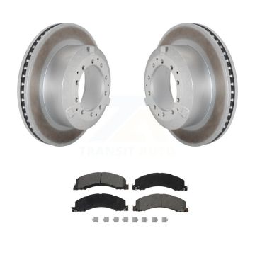 Rear Coat Brake Rotor Semi-Metallic Pad Kit For Ram Dodge Sterling Truck 4500 5500 Bullet KGS-102500