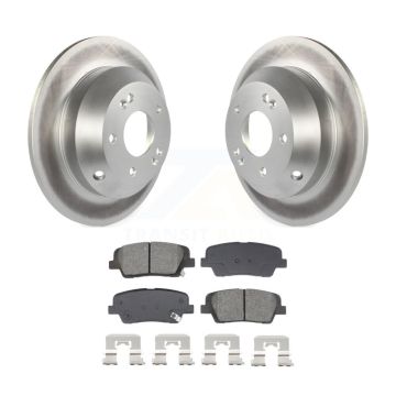 Rear Coated Brake Rotor & Semi-Metallic Pad Kit For Hyundai Santa Fe Sport Kia Sorento XL KGS-102515