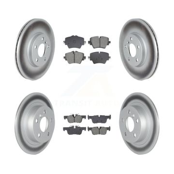 Front Rear Coat Disc Brake Rotor Semi-Metallic Pad Kit For Mini Cooper Countryman Clubman KGS-102518