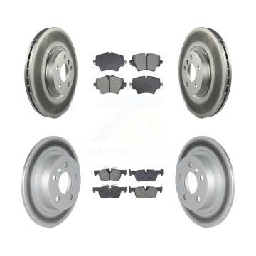 Front Rear Coated Brake Rotor & Semi-Metallic Pad Kit For Mini Cooper Countryman S ALL4 KGS-102520