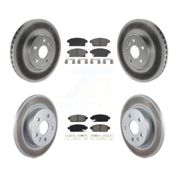 Front Rear Coated Disc Brake Rotors Semi-Metallic Pad Kit For Chevrolet Trax Buick Encore KGS-102537