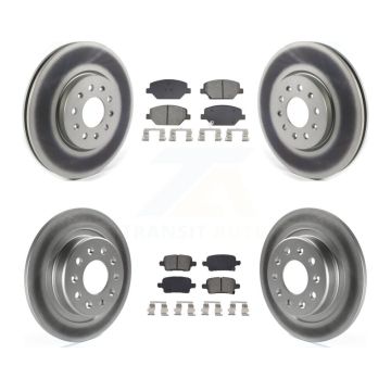 Front Rear Coat Brake Rotor Semi-Metallic Pad Kit For Chevrolet Equinox GMC Terrain Buick KGS-102571