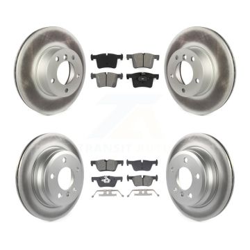 Front Rear Coated Disc Brake Rotors And Semi-Metallic Pads Kit For BMW 320i xDrive 328d KGS-102607