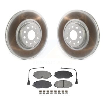 Front Coated Disc Brake Rotors And Semi-Metallic Pad Kit For Volkswagen Atlas Cross Sport KGS-102622