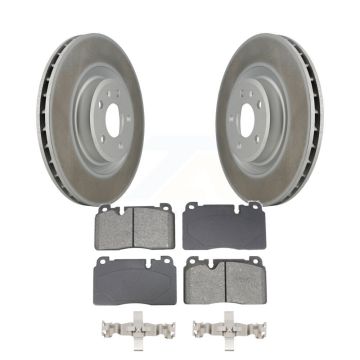 Front Coated Disc Brake Rotors And Semi-Metallic Pads Kit For Audi Q5 KGS-102627