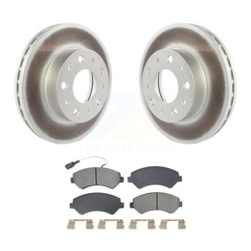 Front Coated Disc Brake Rotors And Semi-Metallic Pad Kit For Ram ProMaster 2500 3500 1500 KGS-102628