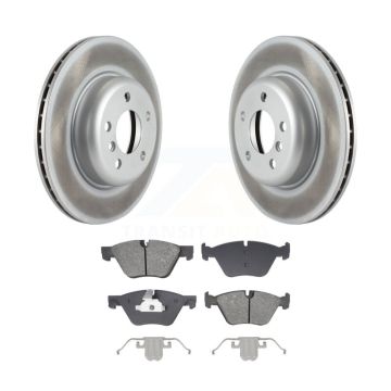Front Coated Disc Brake Rotors And Semi-Metallic Pads Kit For BMW 528i xDrive KGS-102629