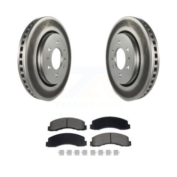 Front Coat Brake Rotors Semi-Metallic Pad Kit For Ford F-150 Expedition Lincoln Navigator KGS-102631