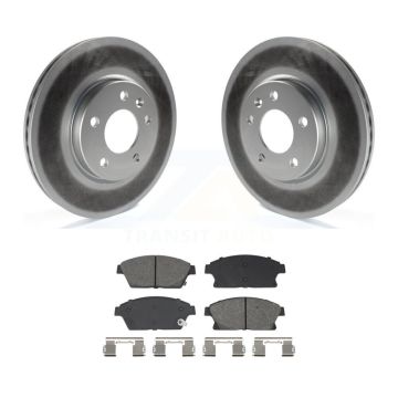 Front Coated Brake Rotor & Semi-Metallic Pad Kit For Chevrolet Cruze Buick Verano Orlando KGS-102632