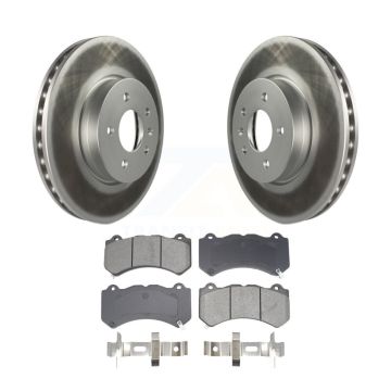 Front Coated Disc Brake Rotors And Semi-Metallic Pads Kit For Cadillac ATS V KGS-102636