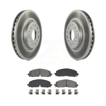 Front Coated Brake Rotor & Semi-Metallic Pad Kit For Chevrolet Traverse Blazer GMC Acadia KGS-102638