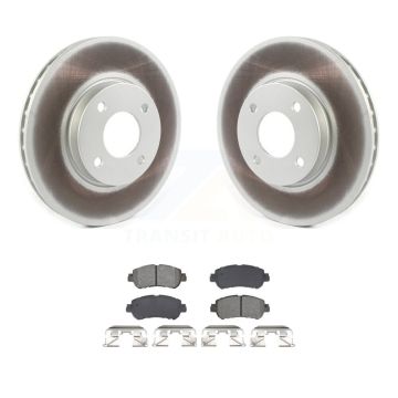 Front Coated Disc Brake Rotors And Semi-Metallic Pads Kit For Nissan Kicks Versa KGS-102644