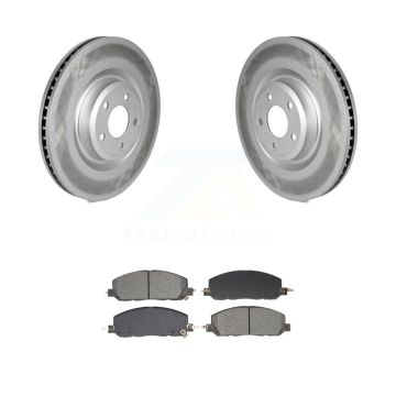 Front Coated Brake Rotor & Semi-Metallic Pad Kit For Ford Explorer Lincoln Aviator Police KGS-102647
