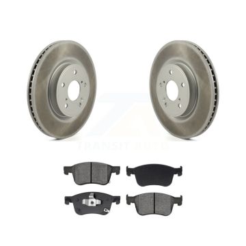 Front Coated Disc Brake Rotors Semi-Metallic Pad Kit For Honda Civic Accord Acura Integra KGS-102650