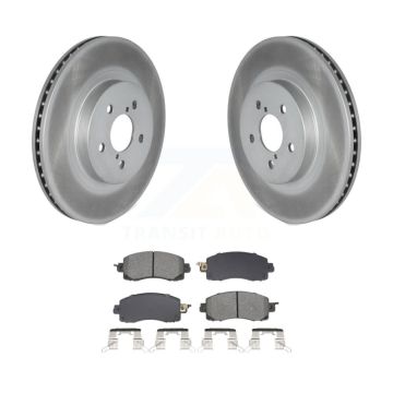 Front Coated Disc Brake Rotors And Semi-Metallic Pads Kit For Subaru Crosstrek Impreza KGS-102651