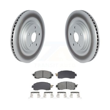 Front Coated Brake Rotors Semi-Metallic Pad Kit For Subaru Forester Outback Crosstrek WRX KGS-102654