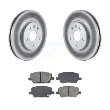 Front Coated Disc Brake Rotors And Semi-Metallic Pads Kit For 2018-2020 Chevrolet Sonic KGS-102655