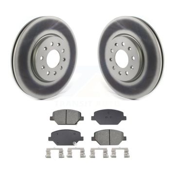 Front Coat Disc Brake Rotor Semi-Metallic Pad Kit For Chevrolet Equinox GMC Terrain Buick KGS-102657