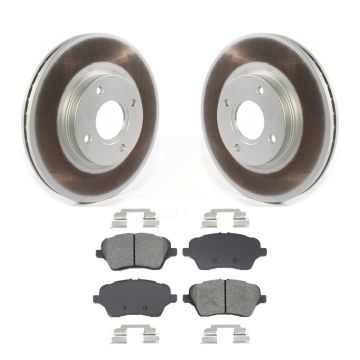 Front Coated Disc Brake Rotors And Semi-Metallic Pads Kit For 2014-2019 Ford Fiesta ST KGS-102661