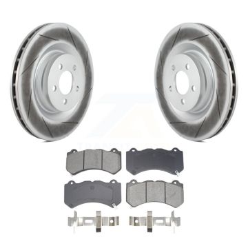 Front Coated Disc Brake Rotors And Semi-Metallic Pads Kit For Dodge Challenger Charger KGS-102665