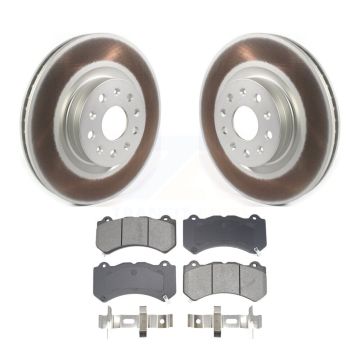Front Coated Disc Brake Rotors And Semi-Metallic Pads Kit For Cadillac CTS KGS-102667