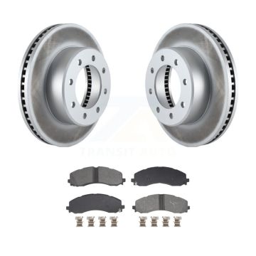 Front Coated Disc Brake Rotors And Semi-Metallic Pads Kit For Ram 2500 3500 KGS-102673