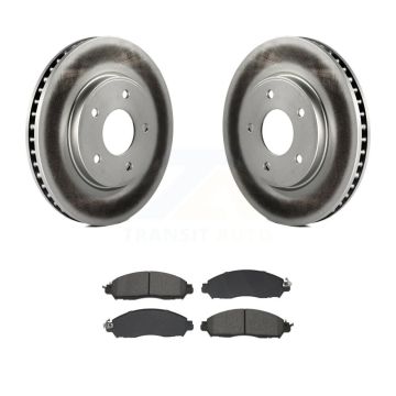 Front Coated Disc Brake Rotors And Semi-Metallic Pads Kit For Nissan LEAF NV200 KGS-102681