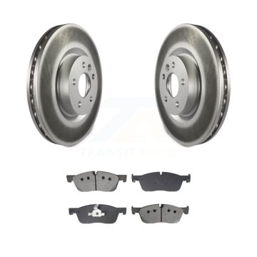Front Coat Brake Rotors Semi-Metallic Pad Kit For Land Rover Discovery Sport Range Evoque KGS-102683