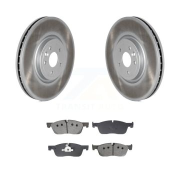 Front Coated Disc Brake Rotors And Semi-Metallic Pad Kit For 2019 Jaguar XF DIESEL engine KGS-102686