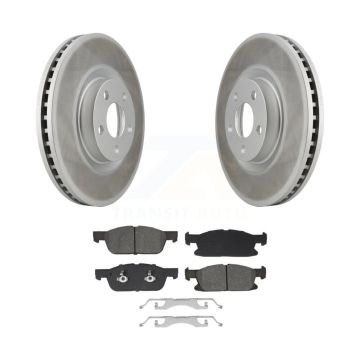 Front Coated Disc Brake Rotors And Semi-Metallic Pads Kit For Lincoln Continental KGS-102688