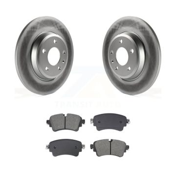Rear Coated Disc Brake Rotor & Semi-Metallic Pad Kit For Audi A4 Quattro With Solid KGS-102698