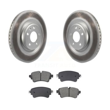 Rear Coat Brake Rotors Semi-Metallic Pad Kit For Audi Q5 A4 Quattro A5 Sportback S5 S4 A6 KGS-102699