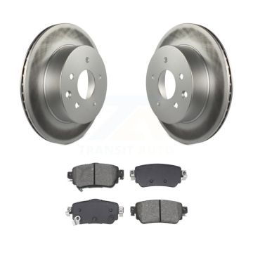 Rear Coated Disc Brake Rotors And Semi-Metallic Pads Kit For 2019 Nissan Rogue Sport S KGS-102701
