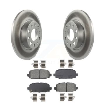 Rear Coated Disc Brake Rotors And Semi-Metallic Pads Kit For Jeep Compass KGS-102702