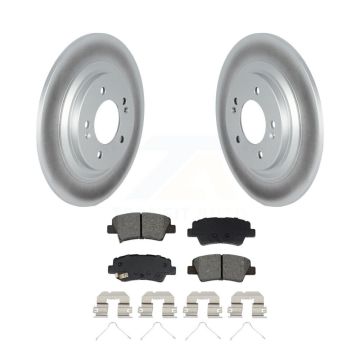 Rear Coated Brake Rotor Semi-Metallic Pad Kit For Kia Cadenza With Electric Parking KGS-102704