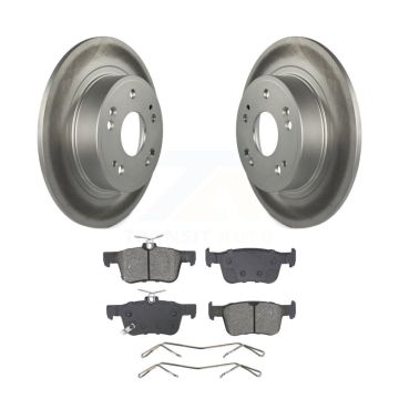 Rear Coated Disc Brake Rotors And Semi-Metallic Pads Kit For 2018-2022 Honda Accord KGS-102705