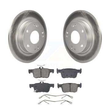 Rear Coated Disc Brake Rotors And Semi-Metallic Pads Kit For Honda Civic Insight KGS-102706